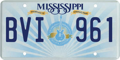 MS license plate BVI961
