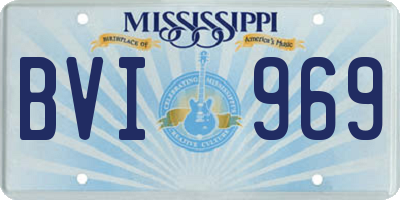 MS license plate BVI969