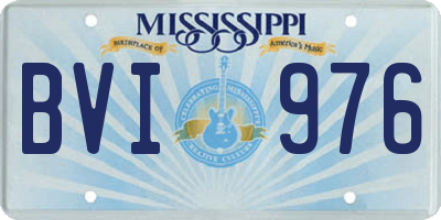 MS license plate BVI976
