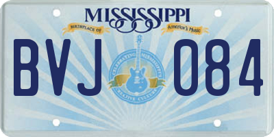 MS license plate BVJ084