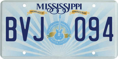 MS license plate BVJ094