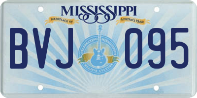 MS license plate BVJ095