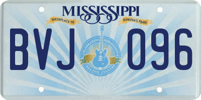 MS license plate BVJ096