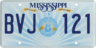 MS license plate BVJ121