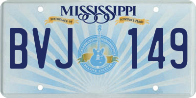 MS license plate BVJ149