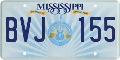 MS license plate BVJ155