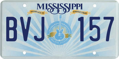 MS license plate BVJ157