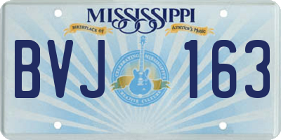 MS license plate BVJ163