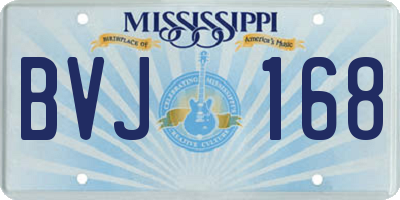 MS license plate BVJ168