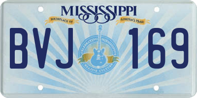 MS license plate BVJ169