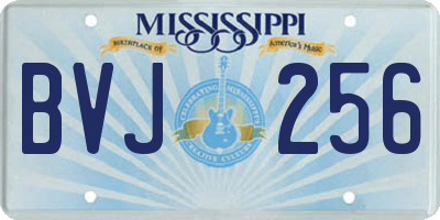 MS license plate BVJ256