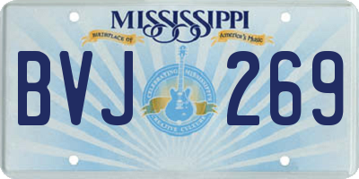 MS license plate BVJ269