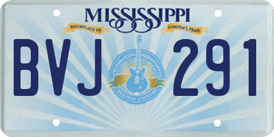 MS license plate BVJ291