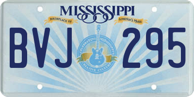 MS license plate BVJ295