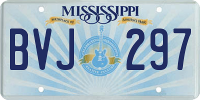 MS license plate BVJ297