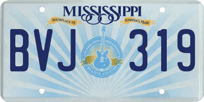 MS license plate BVJ319