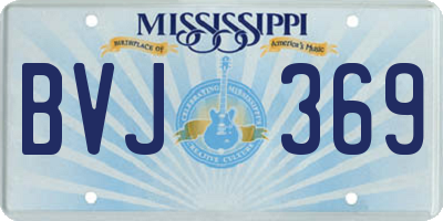 MS license plate BVJ369