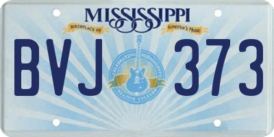 MS license plate BVJ373
