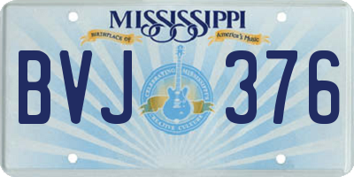 MS license plate BVJ376