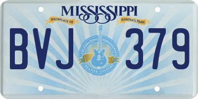 MS license plate BVJ379