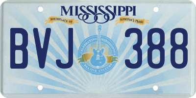 MS license plate BVJ388