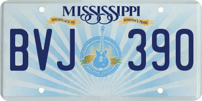 MS license plate BVJ390