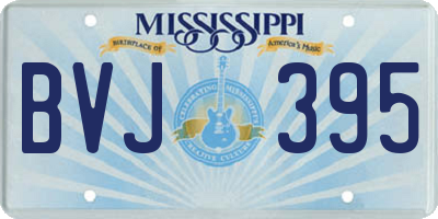 MS license plate BVJ395