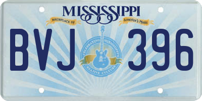 MS license plate BVJ396