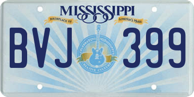 MS license plate BVJ399