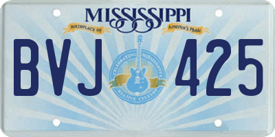 MS license plate BVJ425