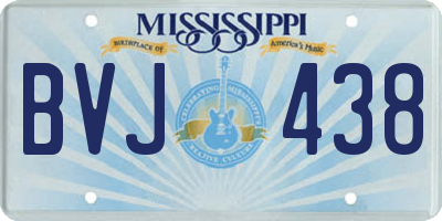 MS license plate BVJ438
