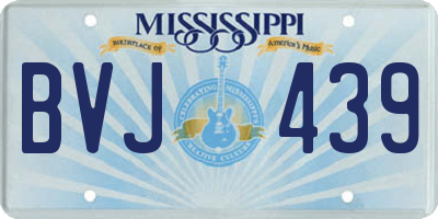 MS license plate BVJ439