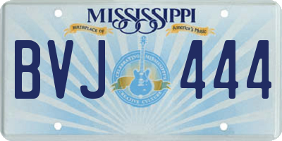 MS license plate BVJ444