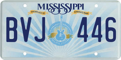 MS license plate BVJ446