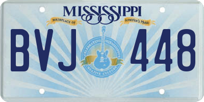 MS license plate BVJ448