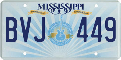MS license plate BVJ449
