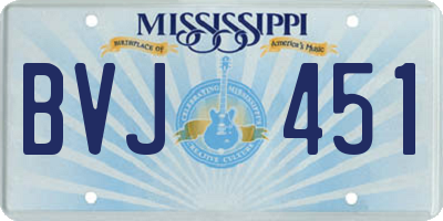 MS license plate BVJ451