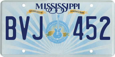 MS license plate BVJ452