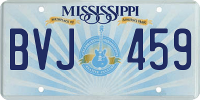 MS license plate BVJ459