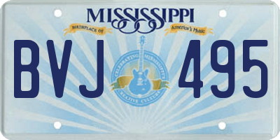 MS license plate BVJ495