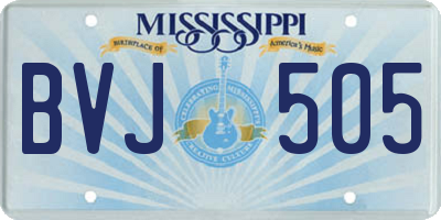 MS license plate BVJ505