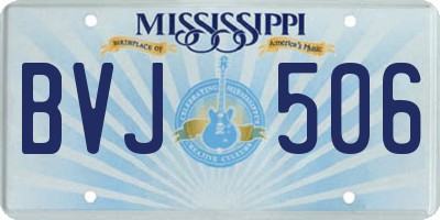 MS license plate BVJ506
