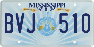 MS license plate BVJ510
