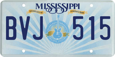 MS license plate BVJ515
