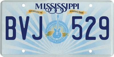MS license plate BVJ529
