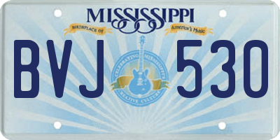MS license plate BVJ530