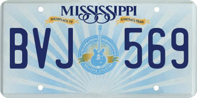 MS license plate BVJ569