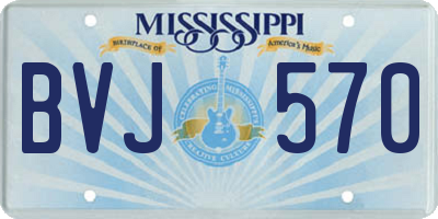 MS license plate BVJ570