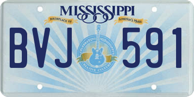 MS license plate BVJ591