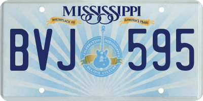 MS license plate BVJ595